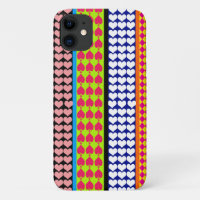 Stripes Hearts Diamonds Boho Mixed Design