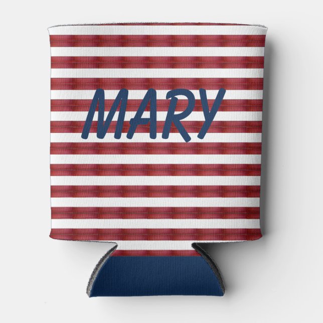 Stripes In Abstract  Can Cooler (Front)