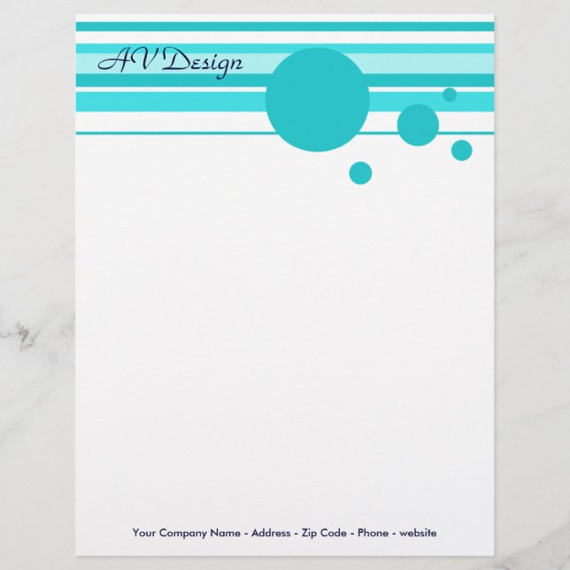 Stripes In Blue Flyer (Front)