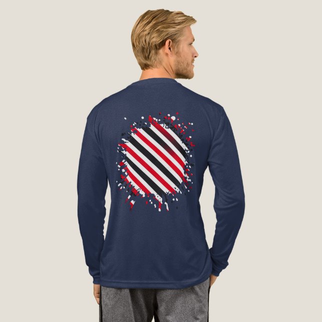 Stripes in Motion Tri-Blend Shirt (Full Back)