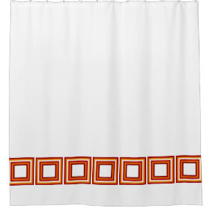 Stripes in Square Frame 6 + your ideas Shower Curtain