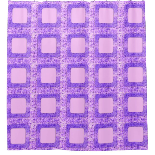 Stripes in Square Frame dots 2 + your ideas Shower Curtain (Front)