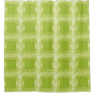 Stripes in Square Frame dots 3 + your ideas Shower Curtain