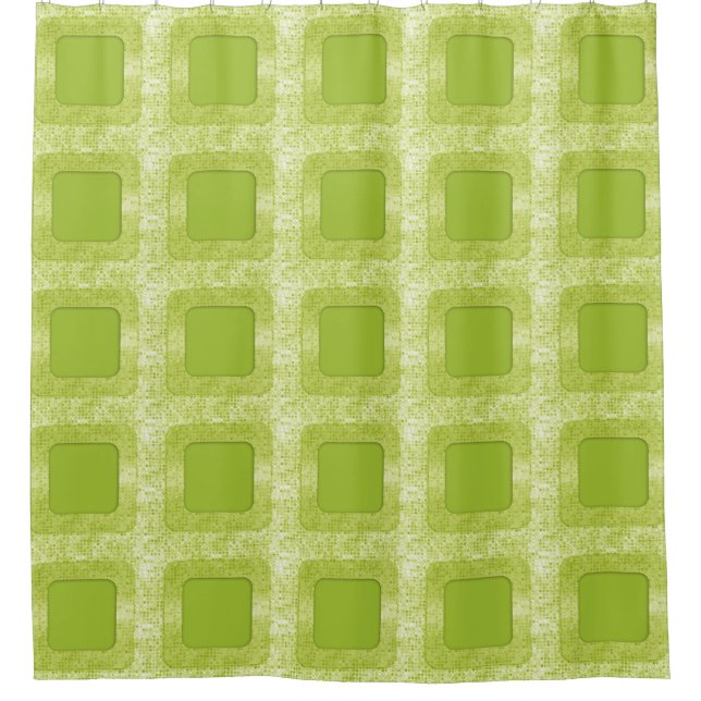 Stripes in Square Frame dots 3 + your ideas Shower Curtain (Front)