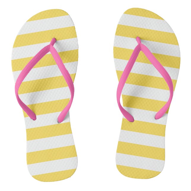 Stripes in Yellow | Sandals (Footbed)