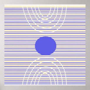 stripes modern abstract art poster