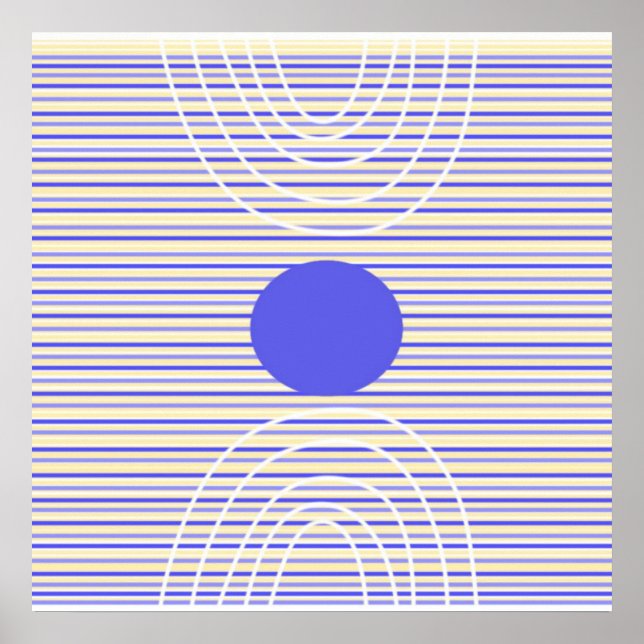 stripes modern abstract art poster (Front)