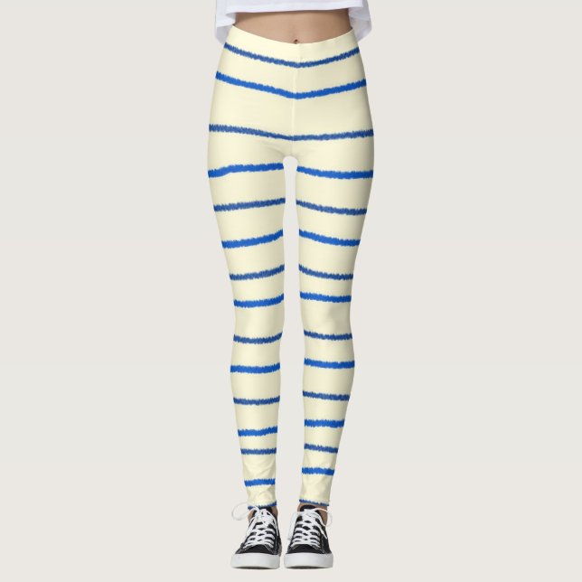 stripes modern art leggings (Front)