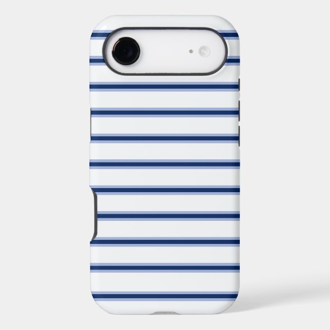 Stripes Modern Indigo Minimalist Elegance (Back)