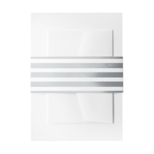 Stripes nautical wedding invitation  invitation belly band