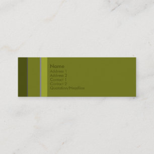 Stripes No. 0010 Mini Business Card