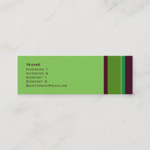 Stripes No. 0013 Mini Business Card