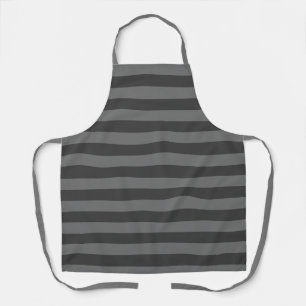 Stripes of Grey All-Over Print Apron