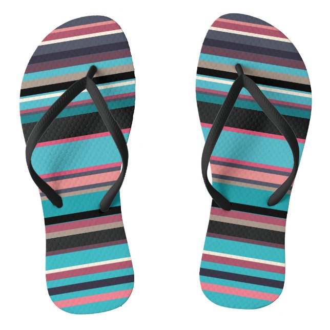 Stripes of the Horizon 2   Jandals (Footbed)