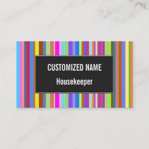 Stripes of Various Colours Business Card