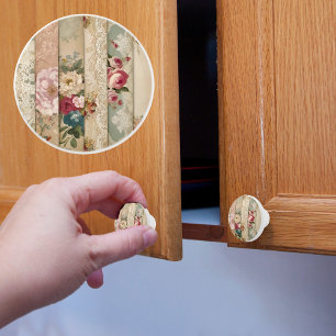 Stripes of Vintage Ceramic Knob