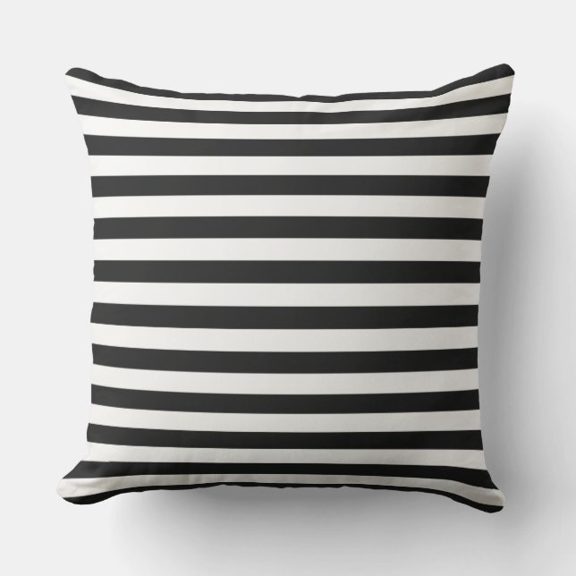 Stripes Outdoor Throw Pillow (Front)
