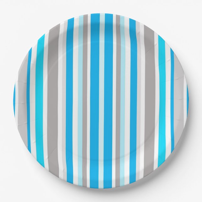 Stripes Paper Plate (Front)