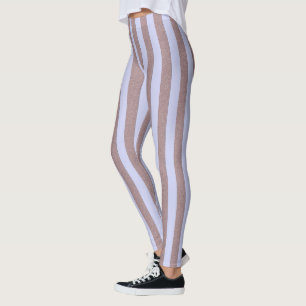 Stripes Pastel Blue Vertical on any Colour Leggings