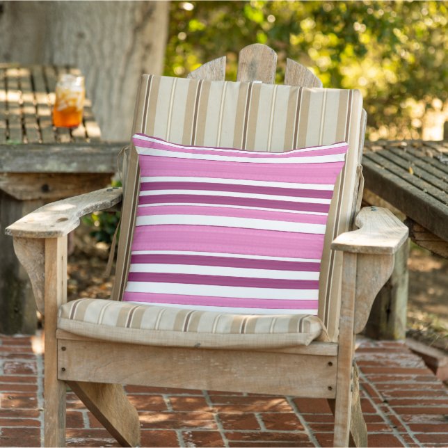 Stripes Pastel colourful modern geometrical Cushion (Chair)