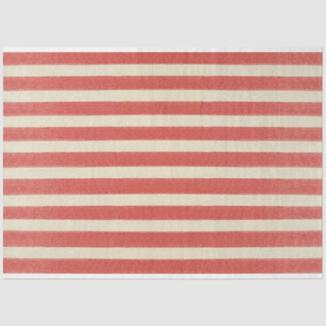 Stripes Patriotic Furniture Decoupage Paper (Front)