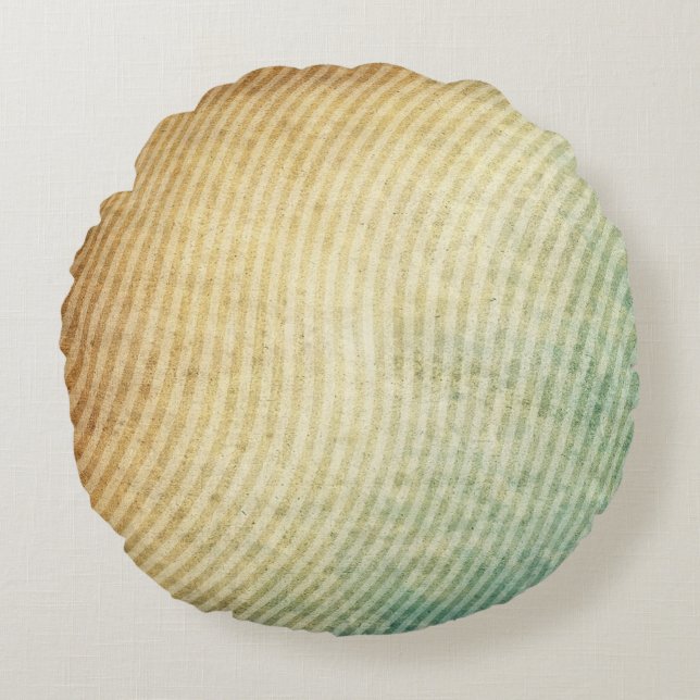 Stripes pattern background round cushion (Front)