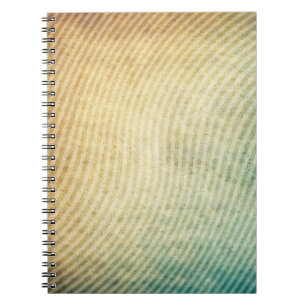 Stripes pattern background spiral notebook