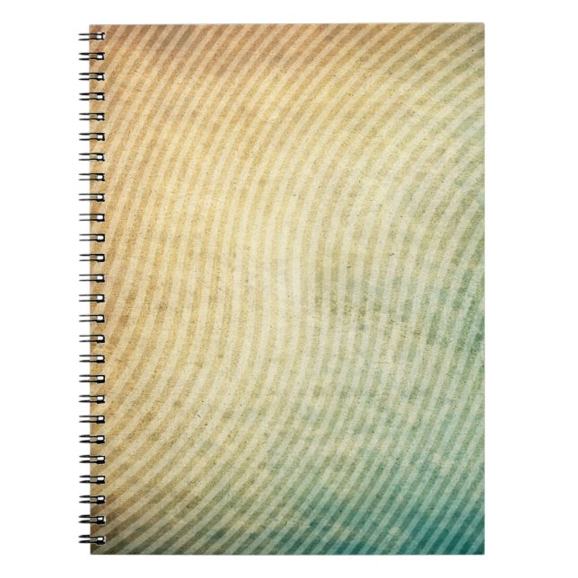 Stripes pattern background spiral notebook (Front)
