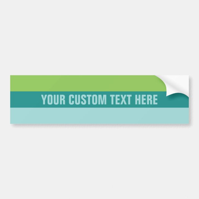 Stripes Pattern custom bumpersticker Bumper Sticker (Front)