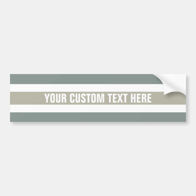 Stripes Pattern custom bumpersticker Bumper Sticker (Front)