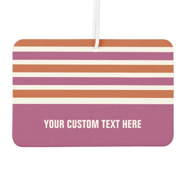 Stripes Pattern custom car air freshner Car Air Freshener (Back)