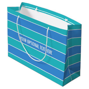 Stripes Pattern custom gift bag