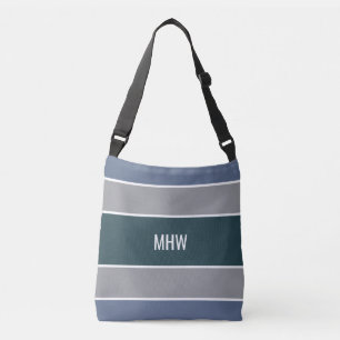 Stripes Pattern custom monogram bags