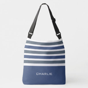 Stripes Pattern custom monogram bags