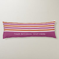 Stripes Pattern custom monogram body cushion
