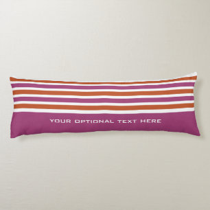 Stripes Pattern custom monogram body cushion
