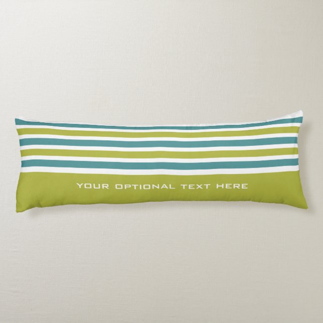 Stripes Pattern custom monogram body cushion (Back)