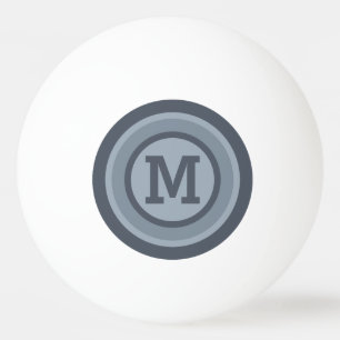 Stripes Pattern custom monogram ping pong balls