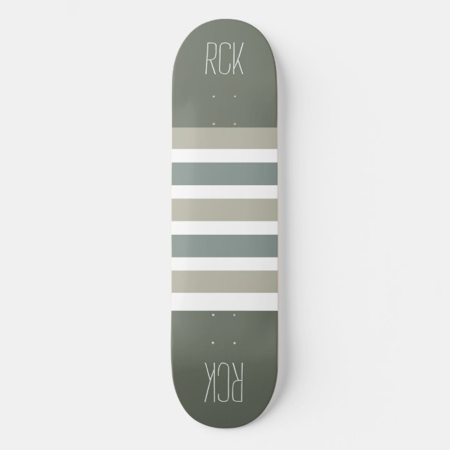 Stripes Pattern custom monogram skateboards (Front)