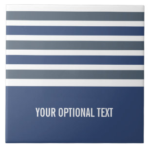 Stripes Pattern custom monogram tiles