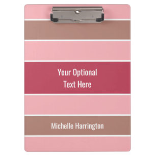 Stripes Pattern custom name clipboard