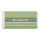 Stripes Pattern custom name erasers