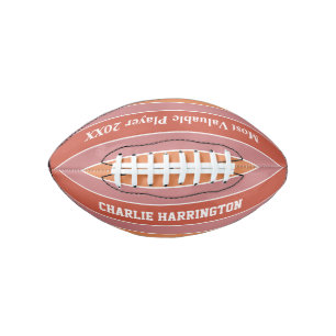 Stripes Pattern custom name & text football