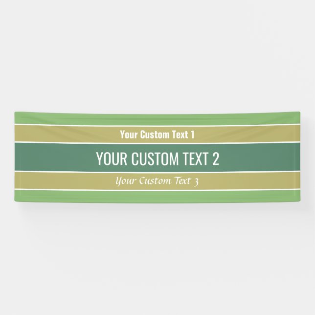 Stripes Pattern custom text banner (Horizontal)