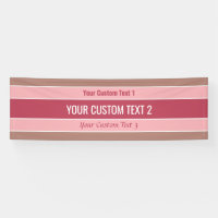 Stripes Pattern custom text banner