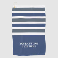 Stripes Pattern custom text golf towel