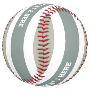 Stripes Pattern custom text softball