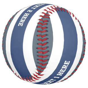 Stripes Pattern custom text softball