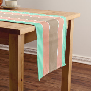Stripes Pattern custom text table runner
