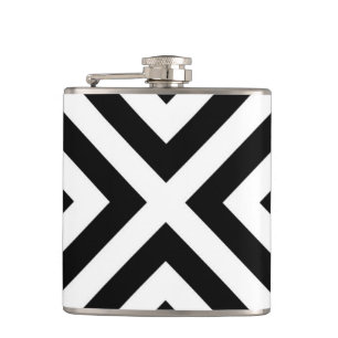 Stripes Pattern Hip Flask